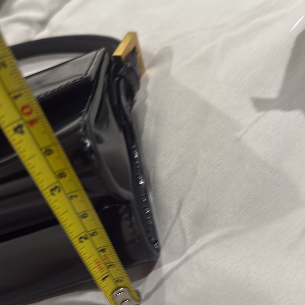 By Far Fran Semi Patent Leather Satchel Black - Picture 10 of 10